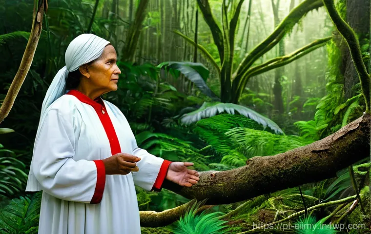 원주민 생태지혜와 지속 가능한 개발 목표 - **Prompt 1: Indigenous Agroforestry Harmony**
    "A vibrant and lush agroforestry system, showcasin...